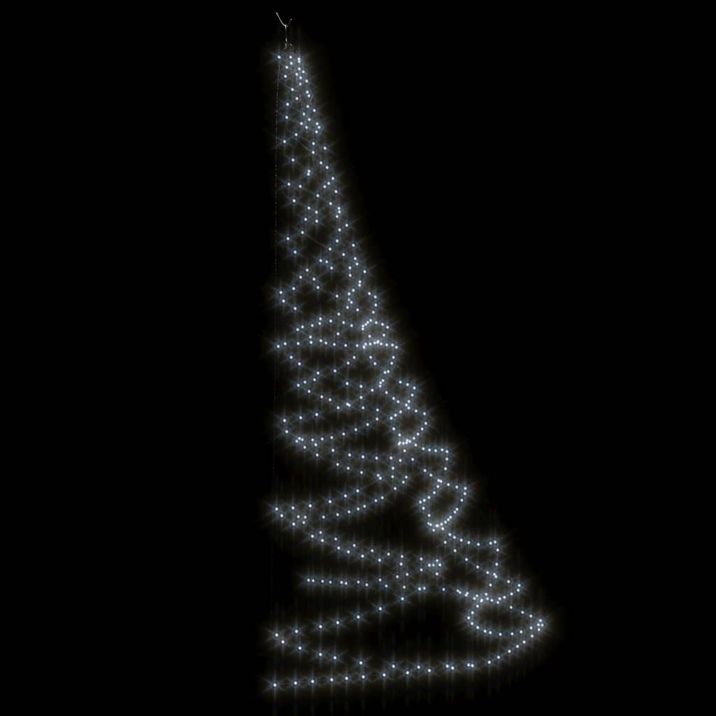 LED Wall Tree with Metal Hook 720 LEDs Cold White 5m Indoor Outdoor