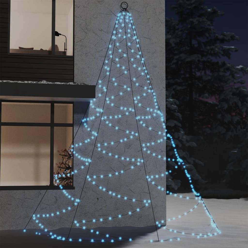 LED Wall Tree with Metal Hook 720 LEDs Cold White 5m Indoor Outdoor