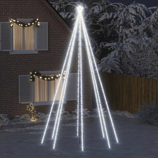 LED Weihnachtsbaum Indoor Outdoor 800 LEDs Kaltweiß 5m