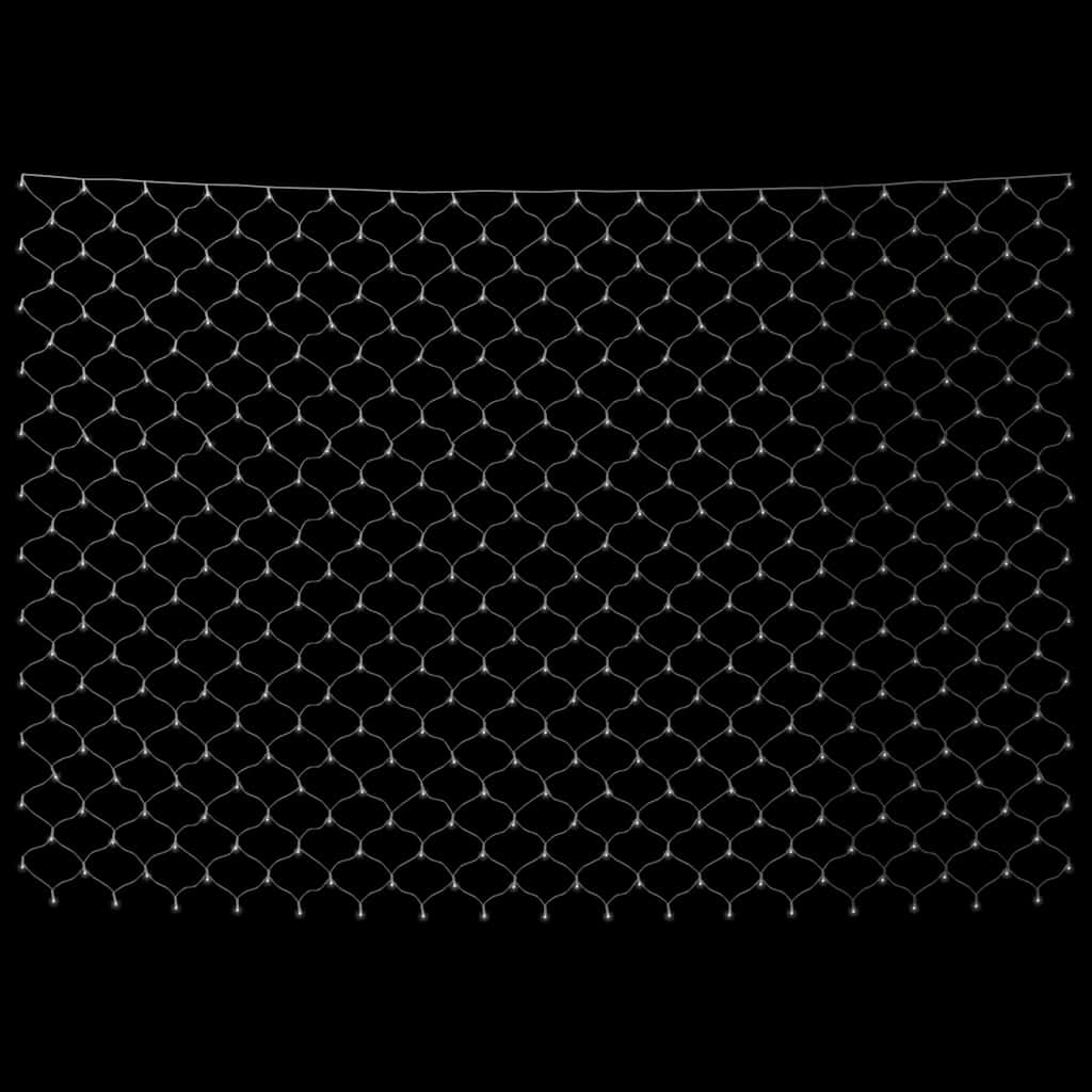 Guirlande lumineuse LED blanc froid 3x2 m 204 LED intérieur extérieur