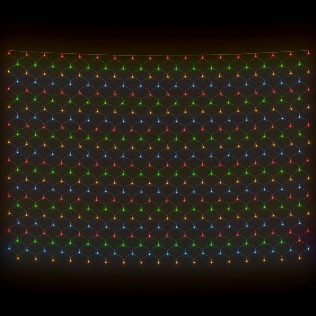 LED-Lichternetz Mehrfarbig 3x2 m 204 LEDs Indoor Outdoor