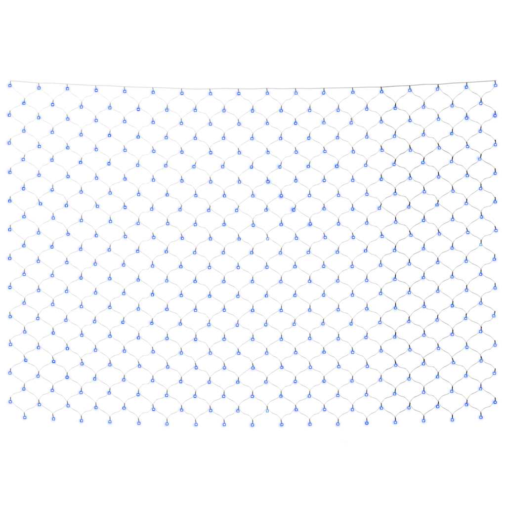 Guirlande lumineuse filet de Noël bleue 4x4 m 544 LED Intérieur/Extérieur