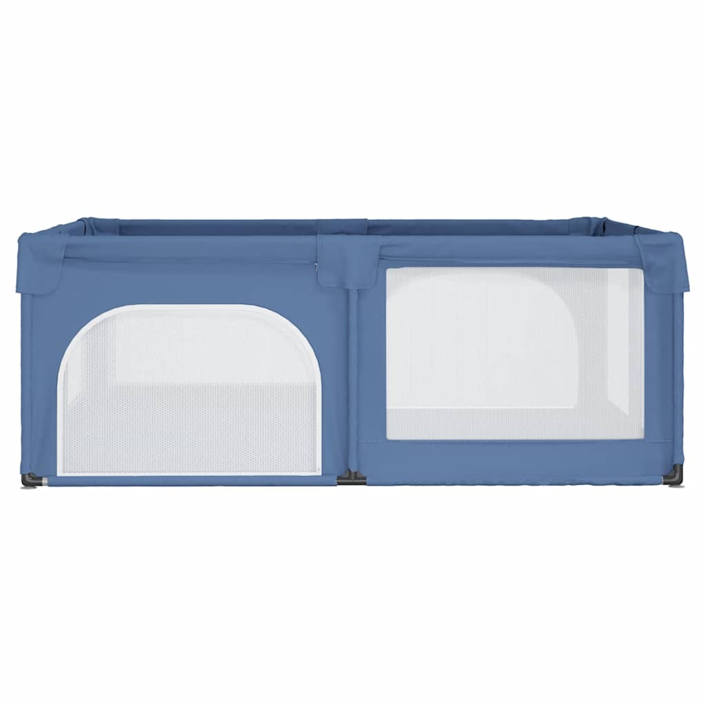 Playpen with 2 Doors Light Blue Oxford Fabric