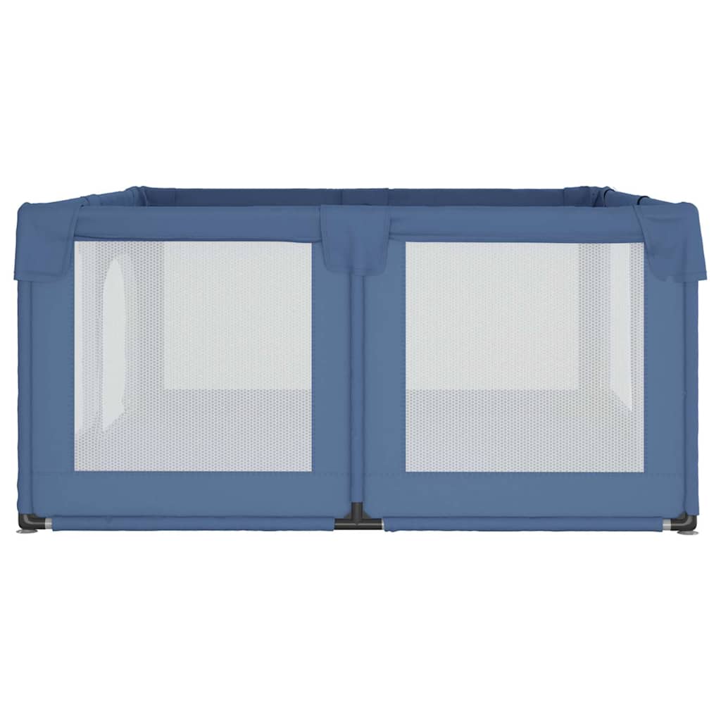 Playpen with 2 Doors Light Blue Oxford Fabric