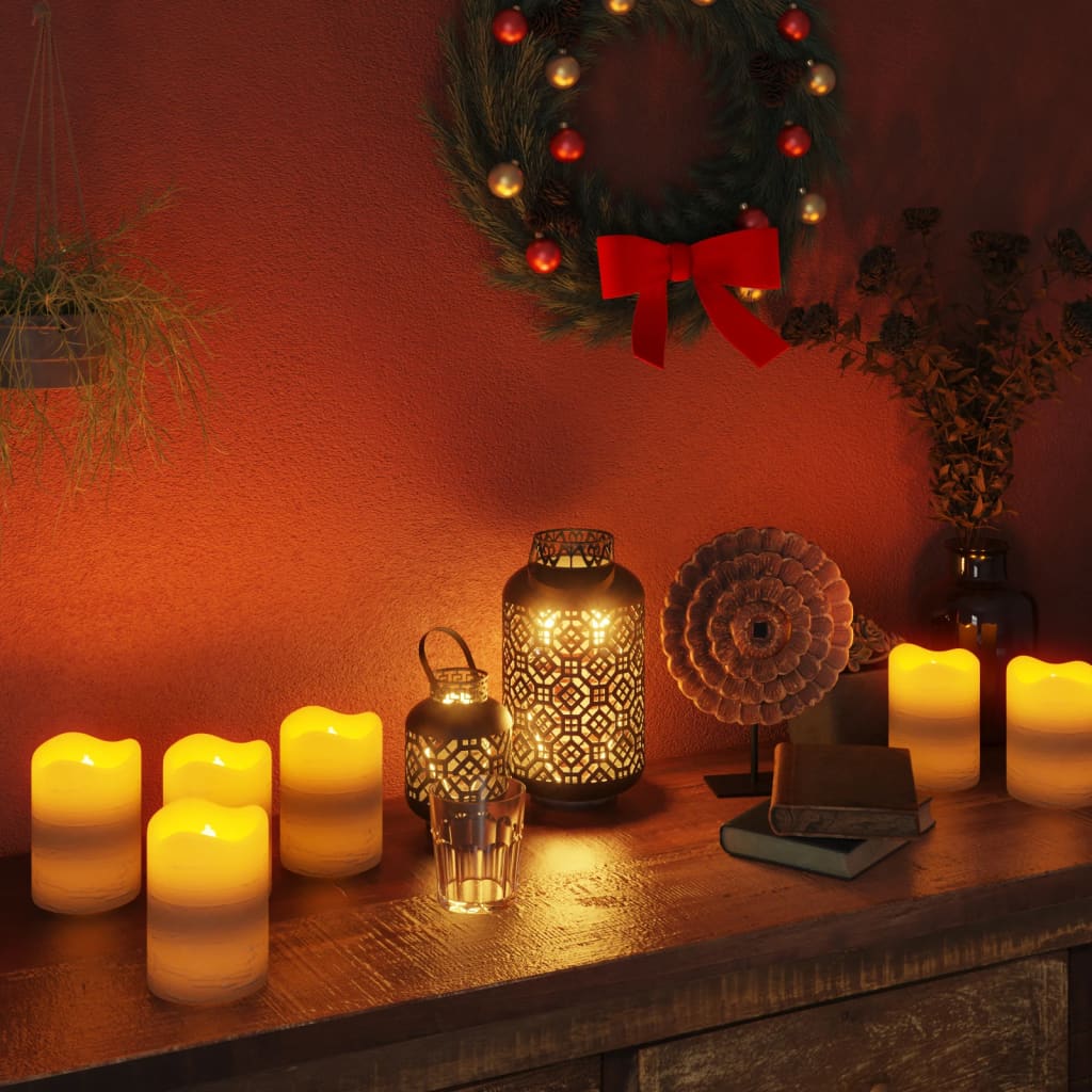 Bougies LED 24 pièces avec télécommande blanc chaud