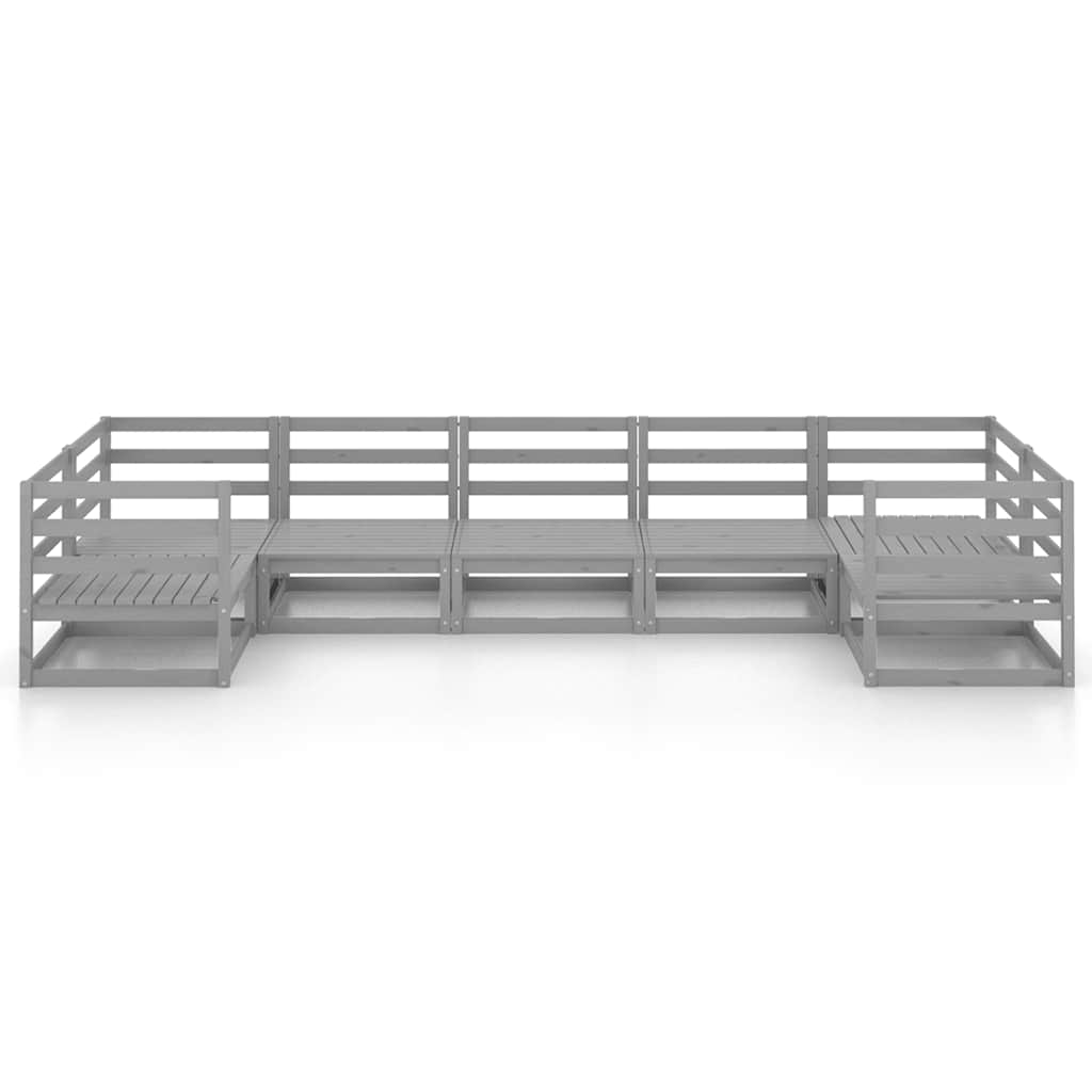 7-tlg. Garten-Lounge-Set Massivholz Kiefer