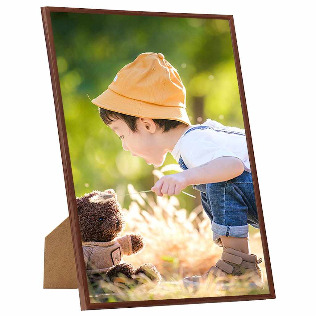 Picture Frame Collage 5 Pcs. for Wall Table Bronze 70x90 cm MDF