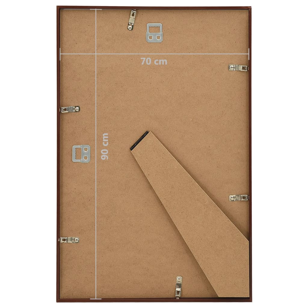 Picture Frame Collage 5 Pcs. for Wall Table Bronze 70x90 cm MDF