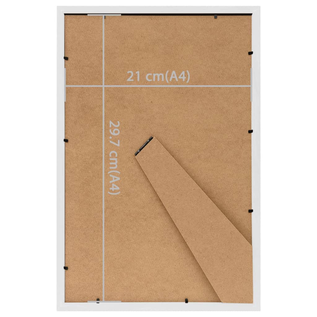 Bilderrahmen Collage 3 Stk. für Tisch Weiß 21x29,7 cm MDF