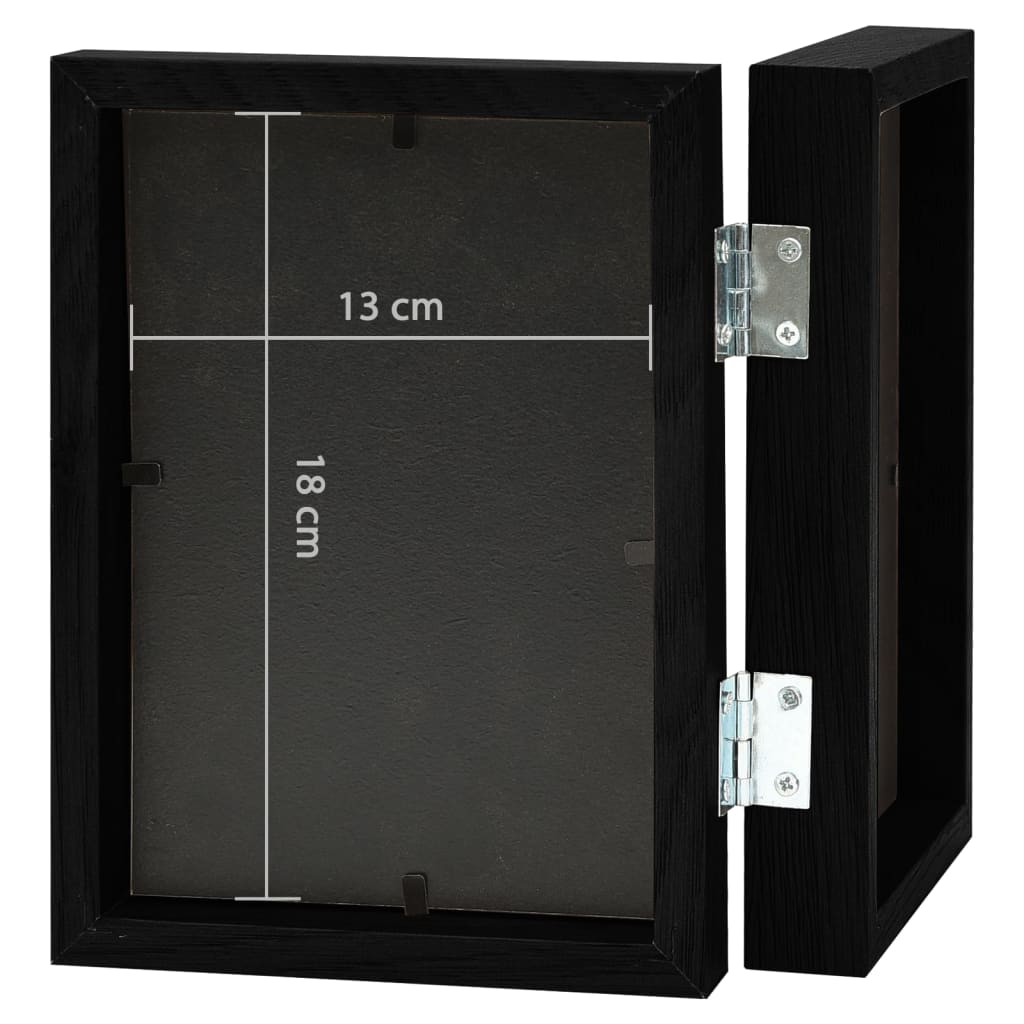 Double Picture Frame Collage Black 2x (13x18 cm)