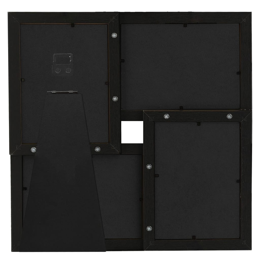 Collage Photo Frame for 4x (10x15 cm) Photos Black MDF