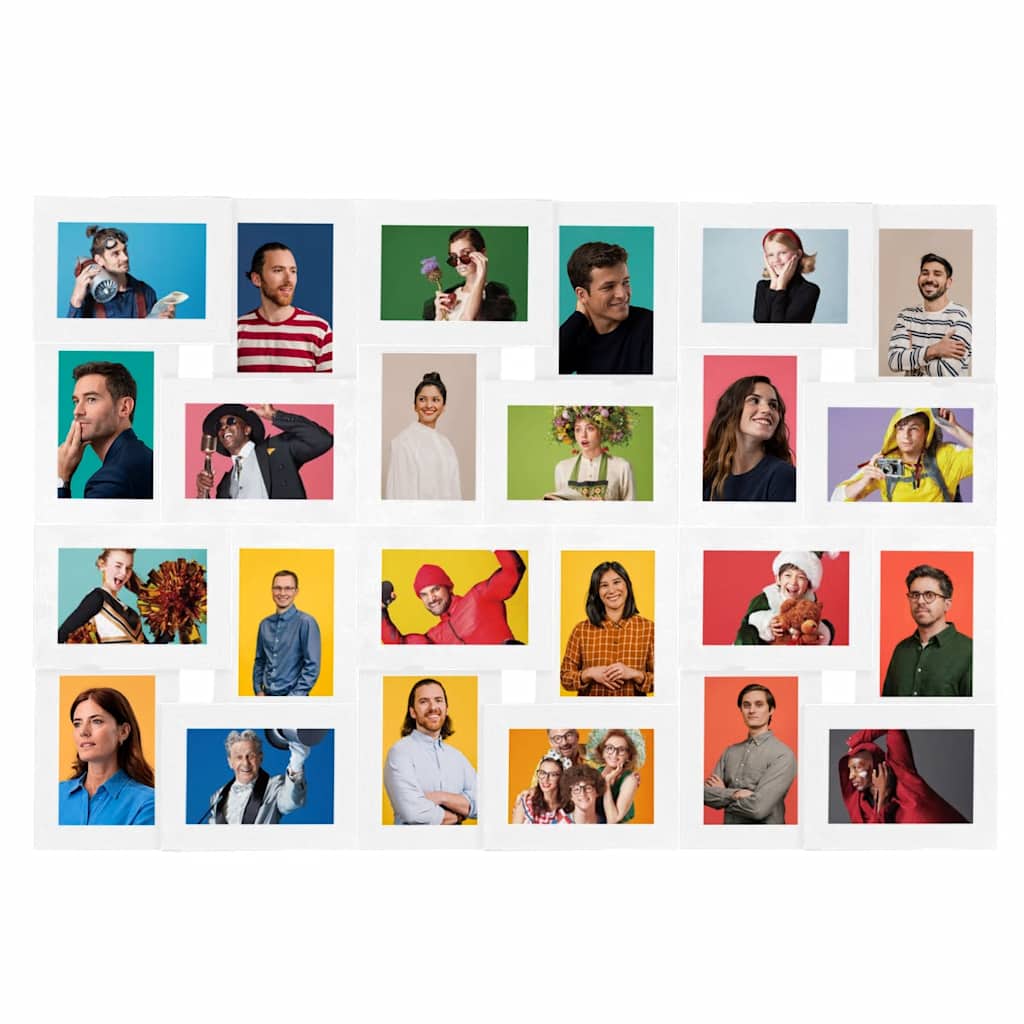 Collage Picture Frame for 24 (10x15 cm) Photos White MDF