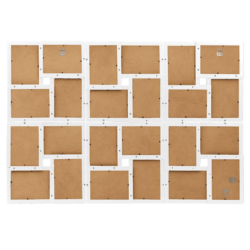 Collage Picture Frame for 24 (10x15 cm) Photos White MDF