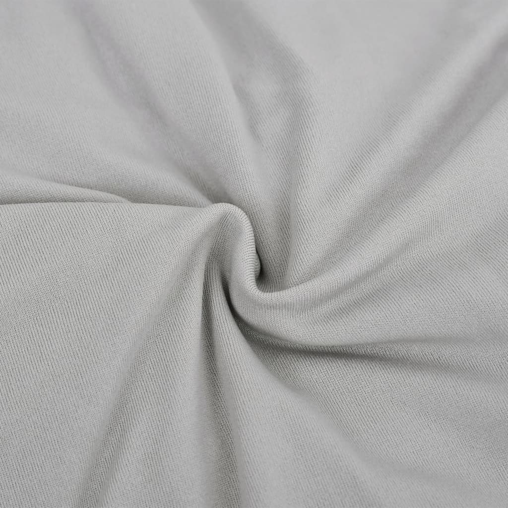 Housse de canapé extensible gris en jersey de polyester
