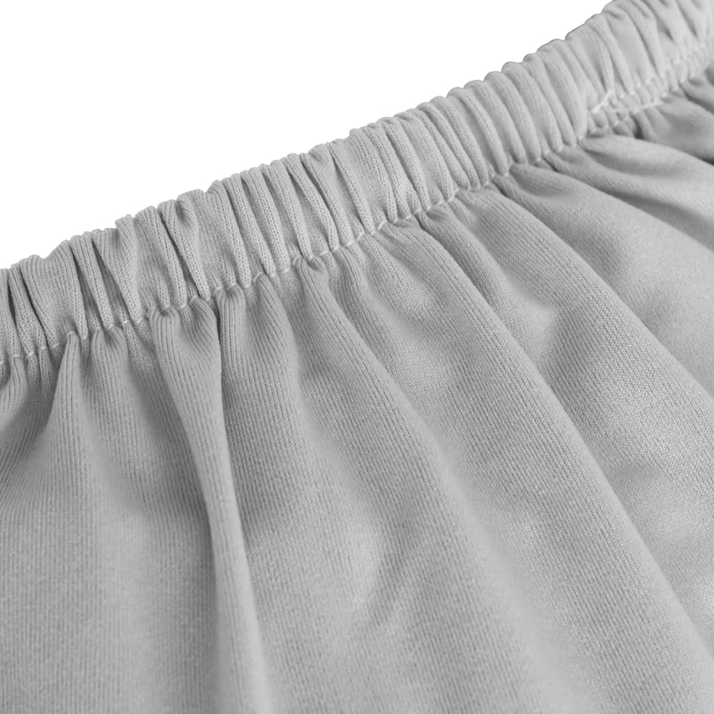 Housse de canapé extensible 3 places gris jersey polyester