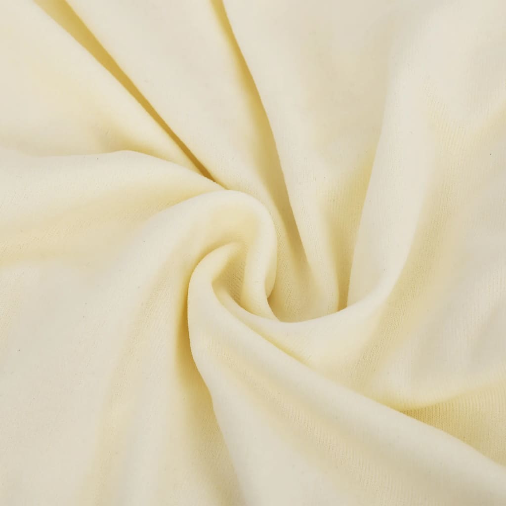 Stretch Sofa Slipcover Cream Polyester-Jersey