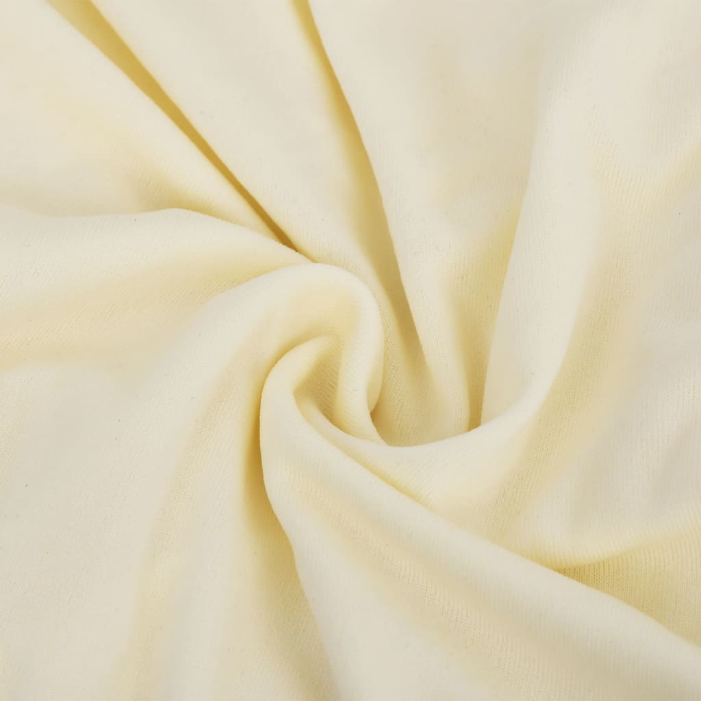 Housse de canapé extensible 3 places Crème Polyester-Jersey