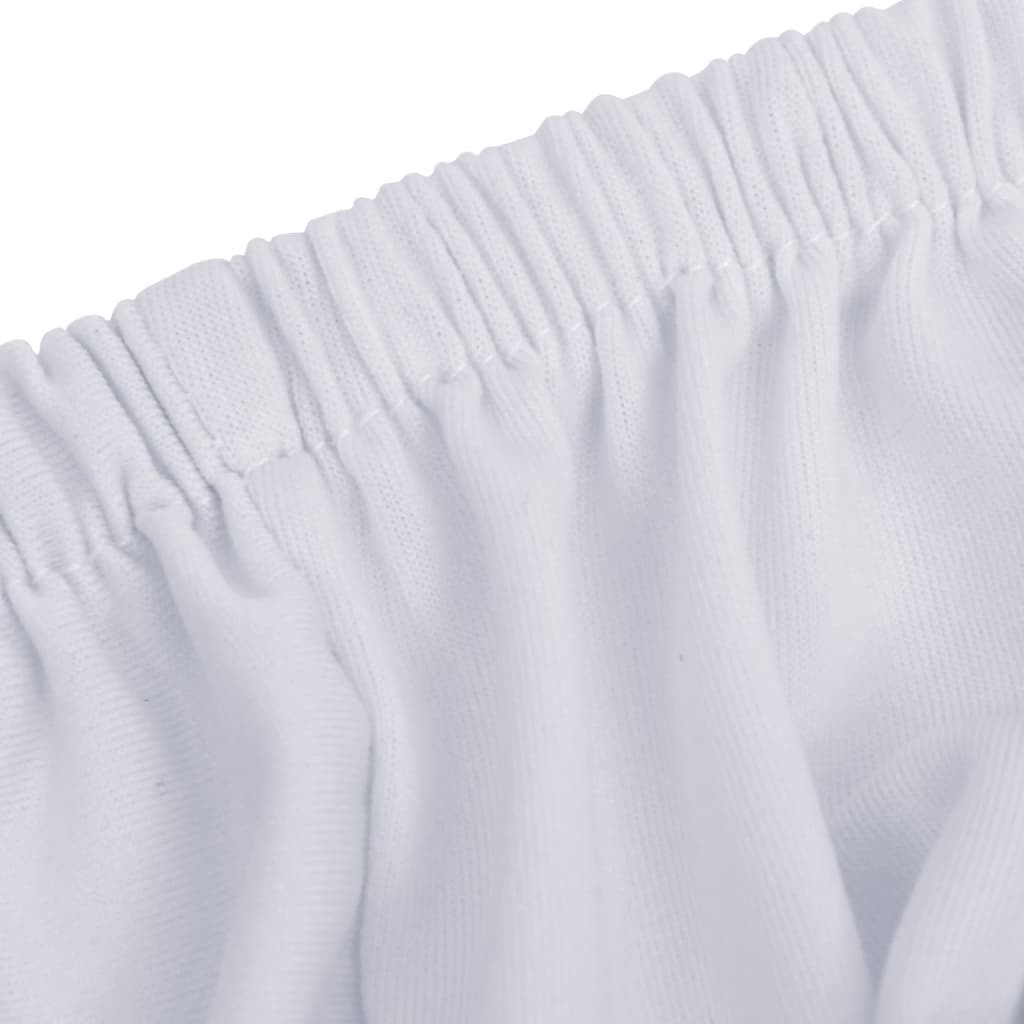 Housse de canapé extensible jersey de polyester blanc