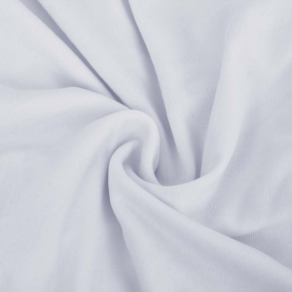 Stretch Sofa Slipcover 2-Seater White Polyester Jersey