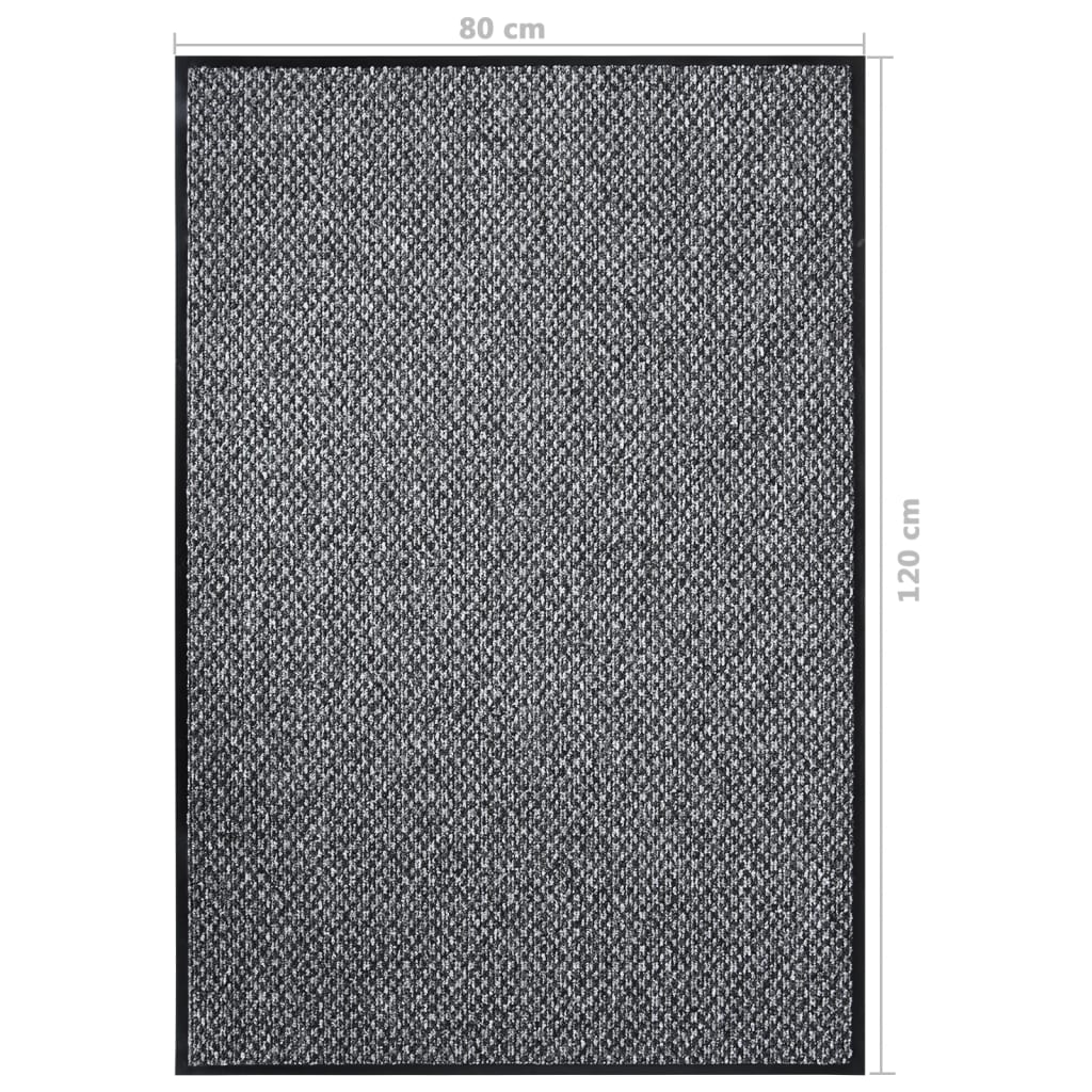 Grey Doormat 80x120 cm