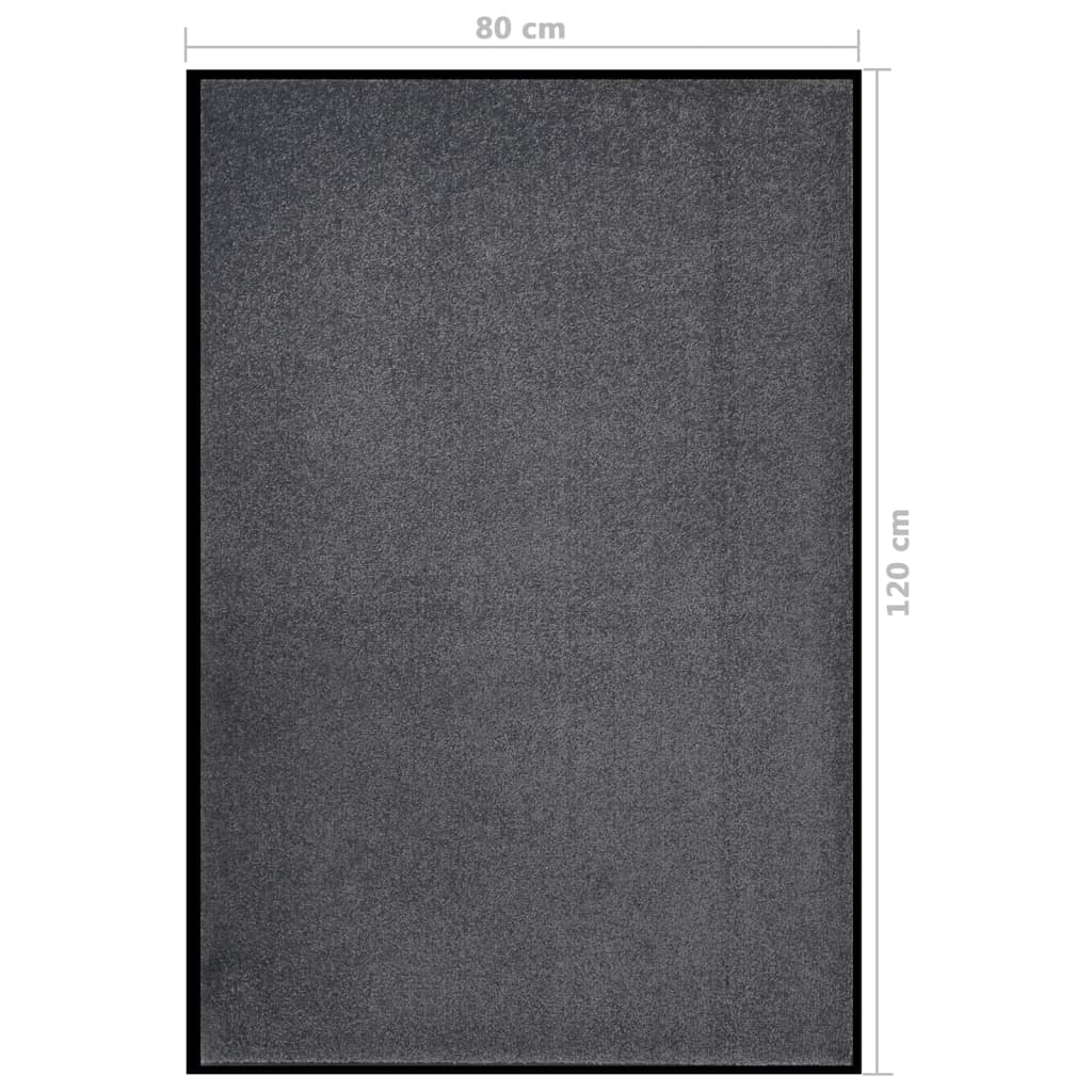 Doormat 80x120 cm Anthracite