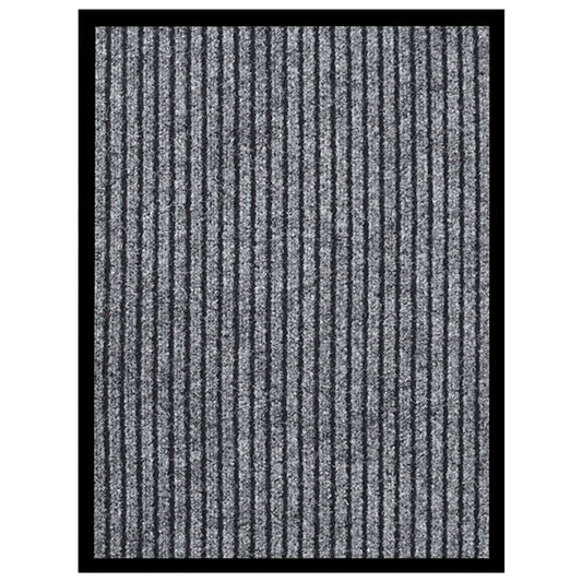 Paillasson rayé gris 40x60 cm