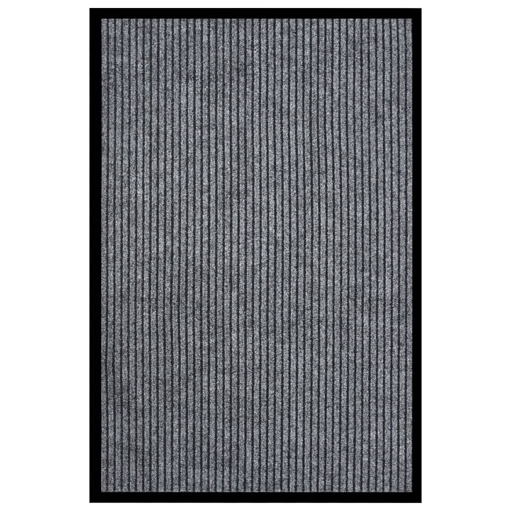 Fußmatte Grau Gestreift 80x120 cm