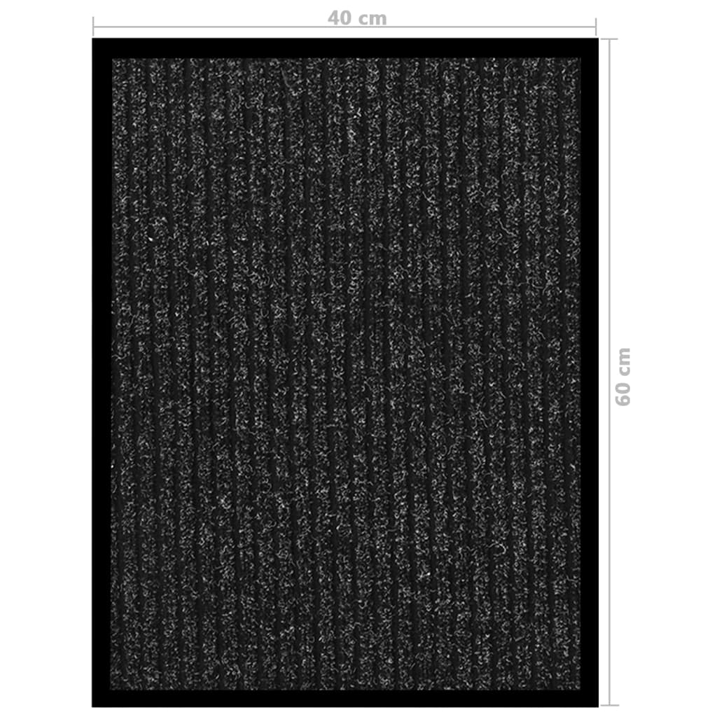 Doormat Anthracite Striped 40x60 cm