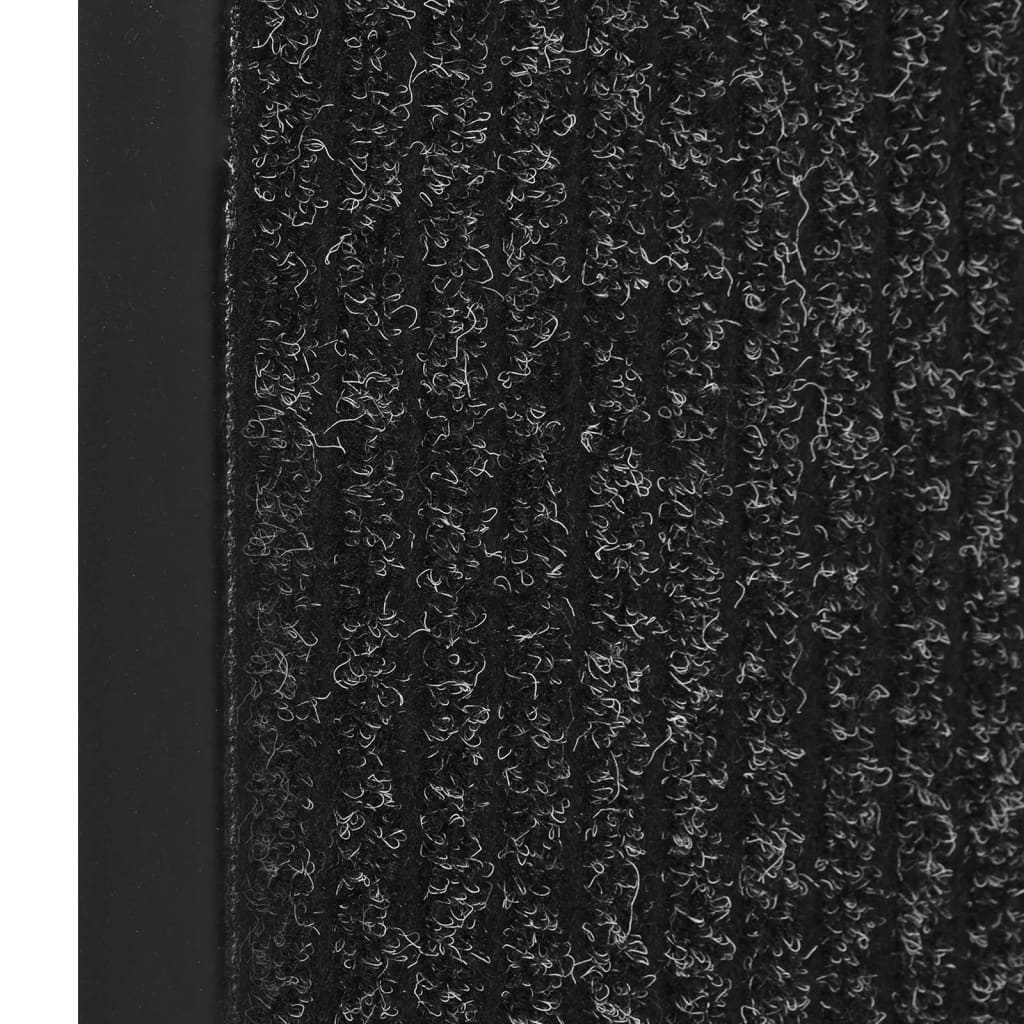 Striped Door Mat 80x120 cm Anthracite