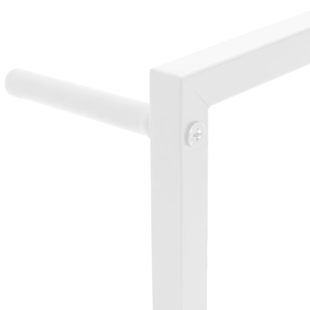 Towel Rail White 60 x 10 x 116 cm Steel