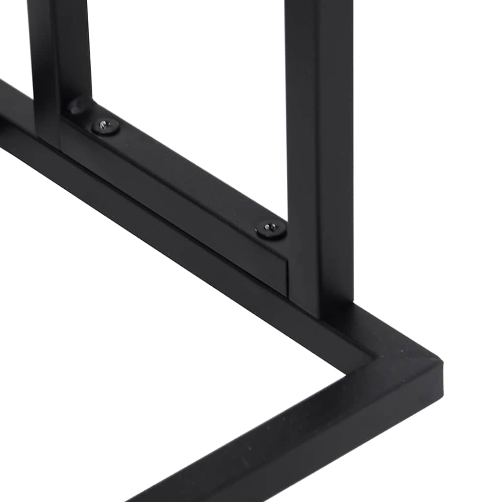 Towel Rack Freestanding Black 48x24x78.5 cm Iron