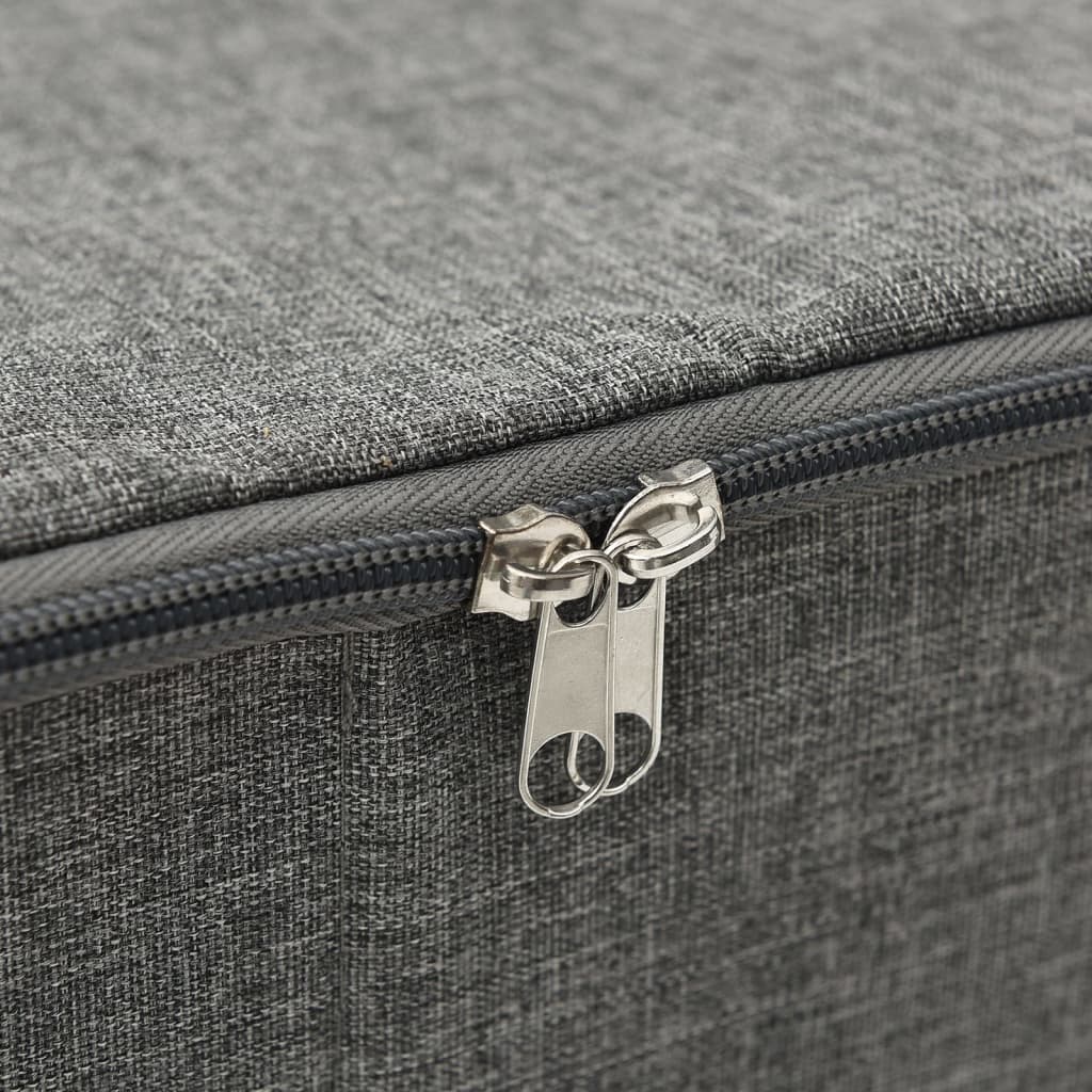 Boîtes de rangement 2 pces Tissu 70x40x18 cm Anthracite