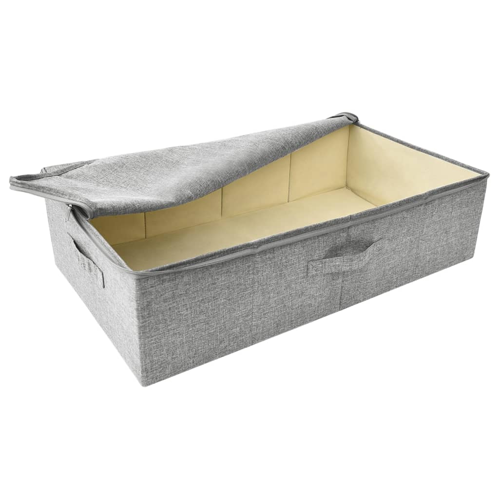 Storage Boxes 2 pcs. Fabric 70x40x18 cm Grey