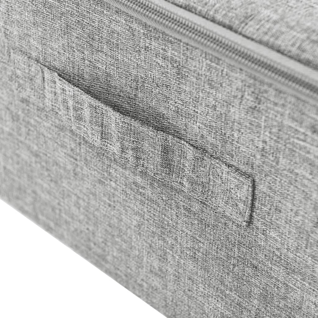 Storage Boxes 2 pcs. Fabric 70x40x18 cm Grey