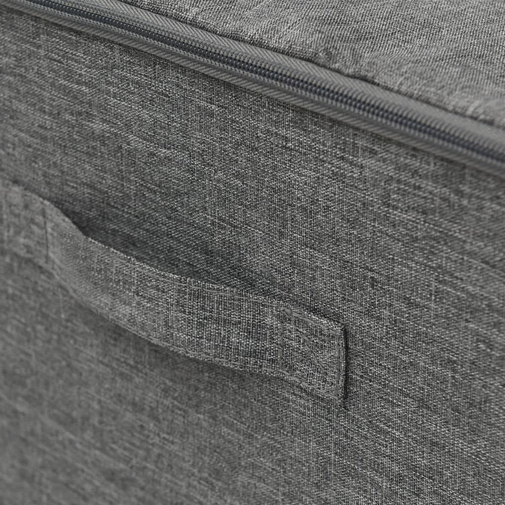 Storage Boxes, 2 pcs, Fabric, 43x34x23 cm, Anthracite