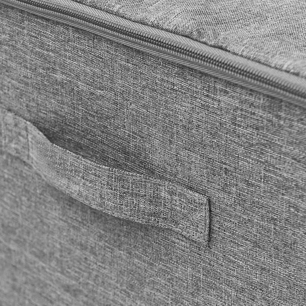 Storage Boxes, 2 pcs, Fabric, 43x34x23 cm, Gray