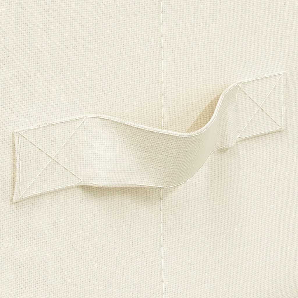 Storage Boxes, 2 pcs, Fabric, 43x34x23 cm, Cream