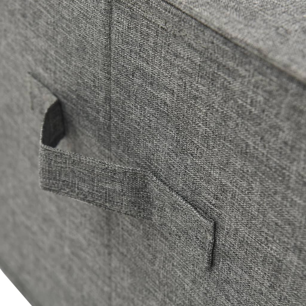 Storage boxes 2 pcs. fabric 50x30x25 cm anthracite