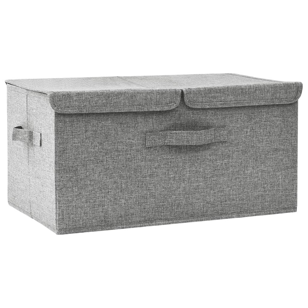 Fabric Storage Box 50x30x25 cm Grey