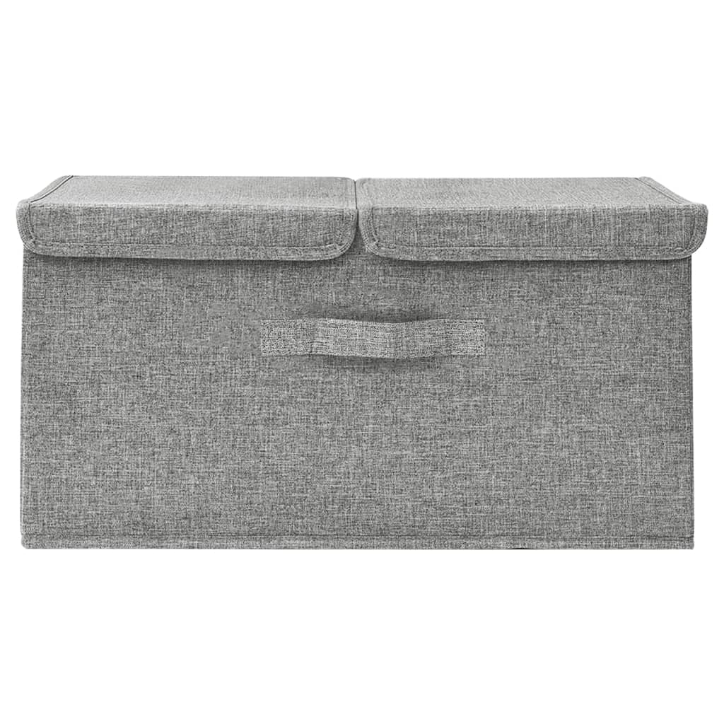 Fabric Storage Box 50x30x25 cm Grey