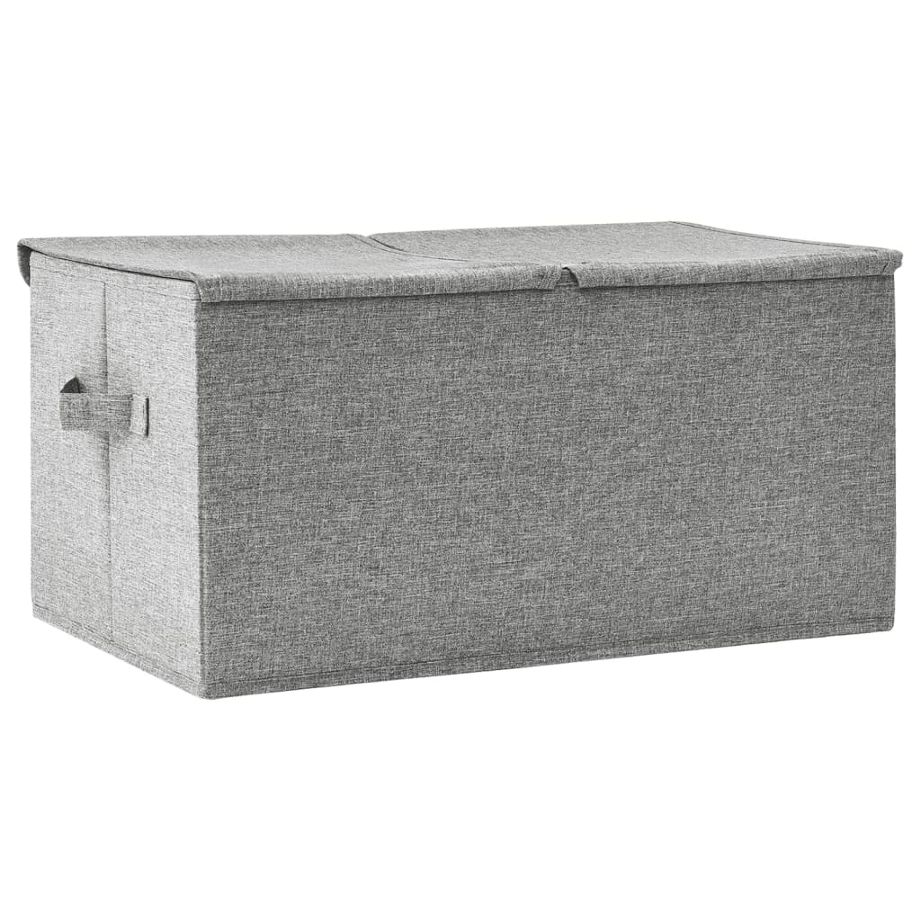 Fabric Storage Box 50x30x25 cm Grey