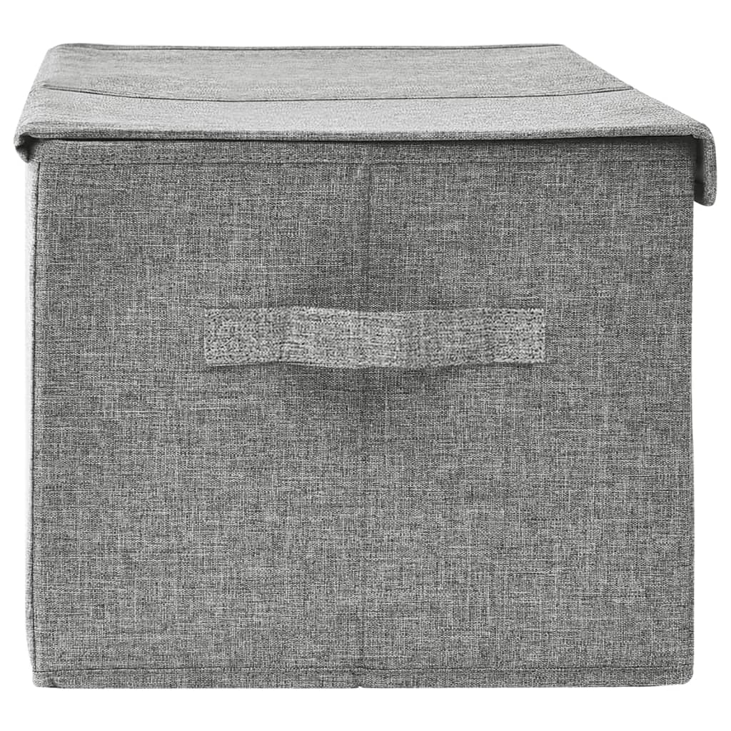 Fabric Storage Box 50x30x25 cm Grey