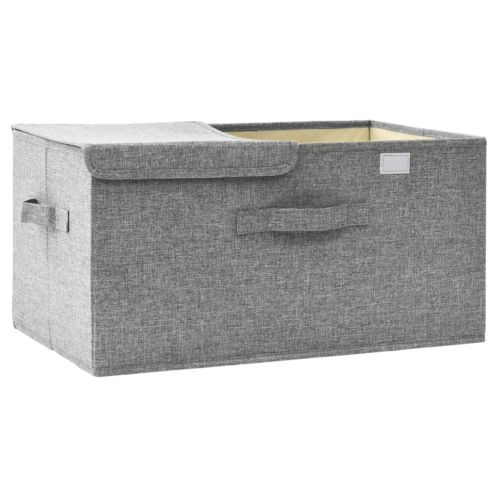 Fabric Storage Box 50x30x25 cm Grey