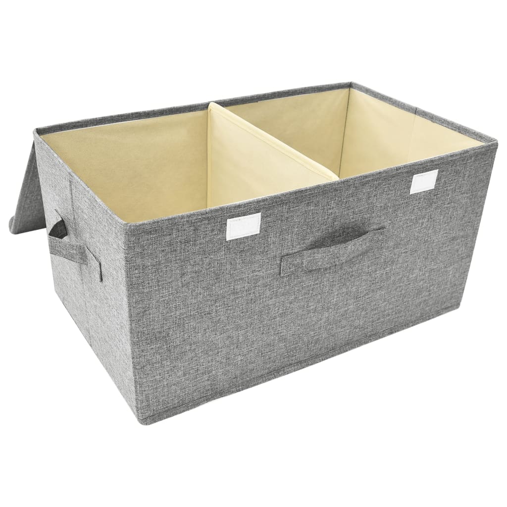 Fabric Storage Box 50x30x25 cm Grey