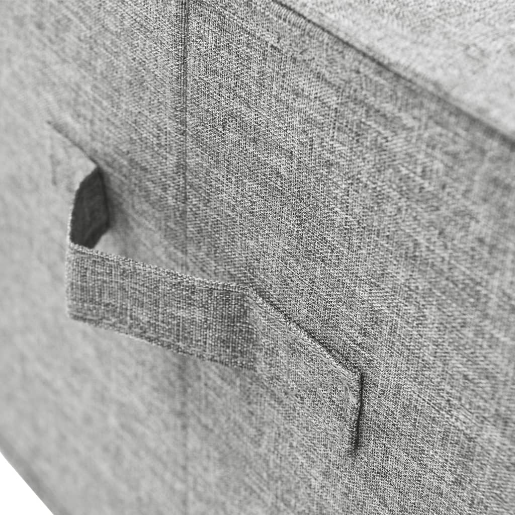Fabric Storage Box 50x30x25 cm Grey