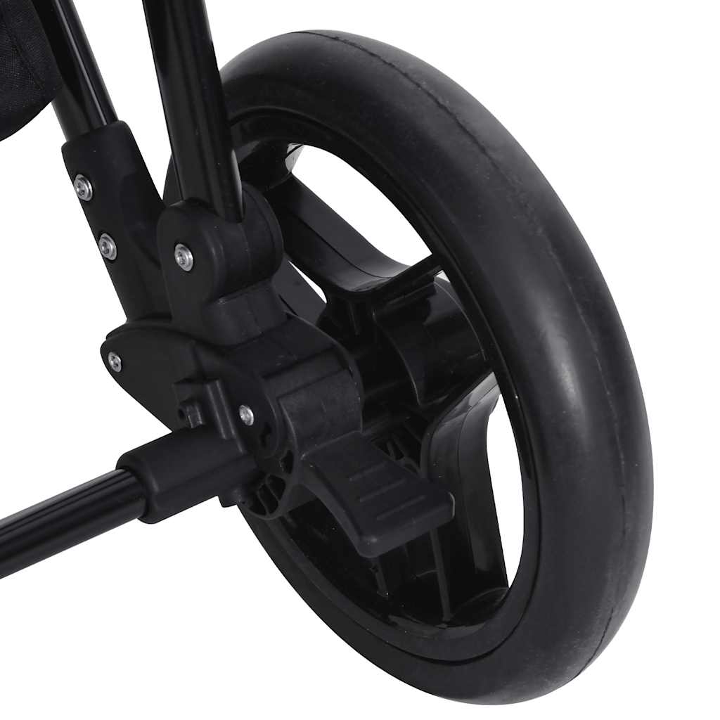 2-in-1 Stroller Anthracite and Black Steel
