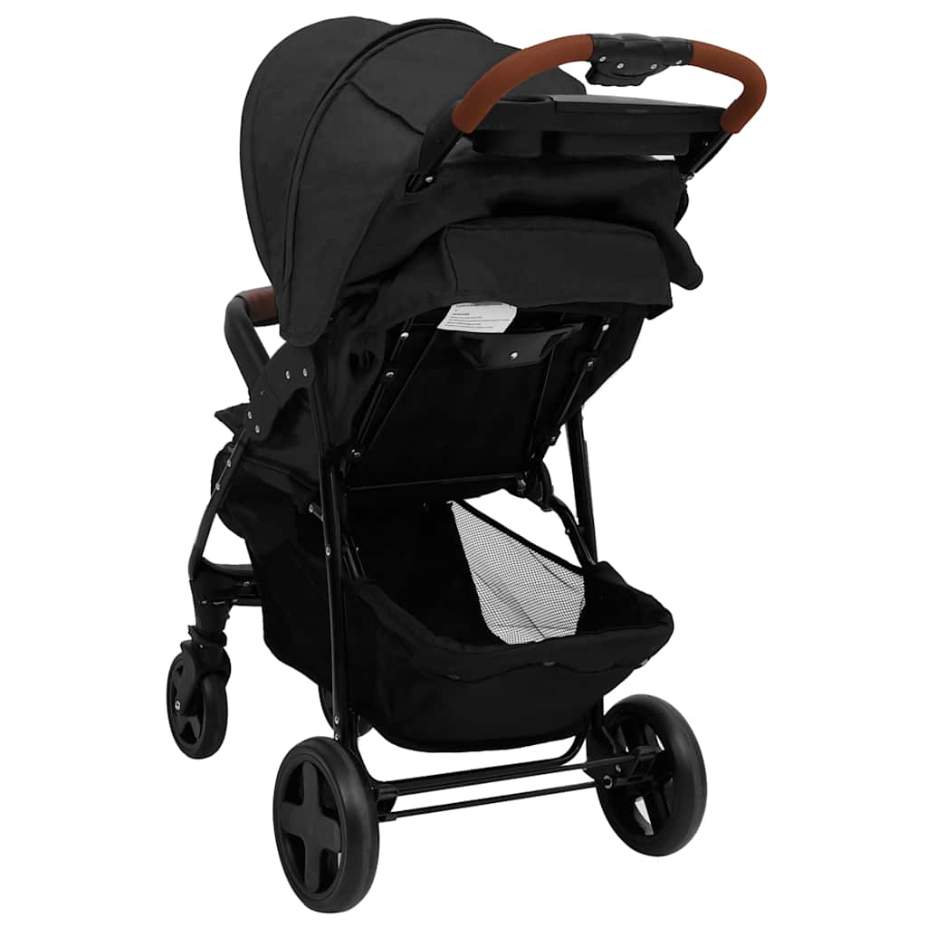 Poussette 2-en-1 Anthracite Acier