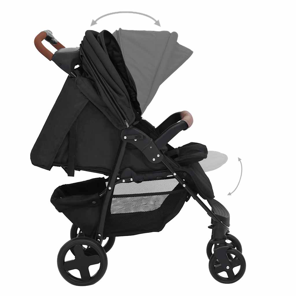 3-in-1 Stroller Anthracite Steel
