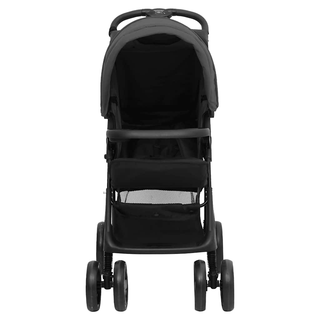 3-in-1 Stroller Dark Grey and Black Steel