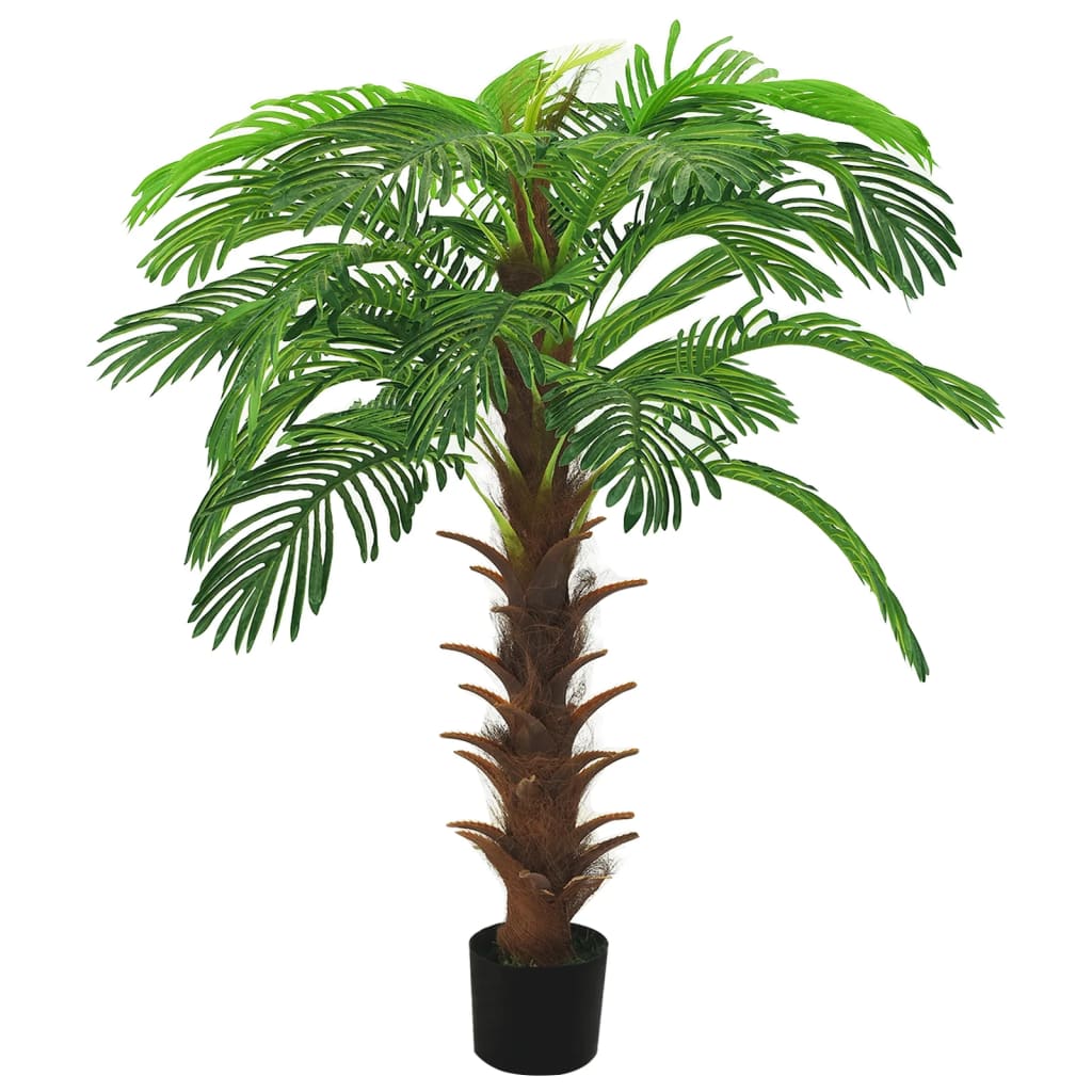 Palmier artificiel Cycas avec pot 140 cm Vert